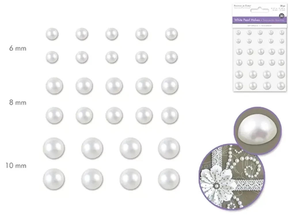 Clearance Perlas adhesivas 6-10mm Bisutería