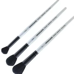 Hot Pincel Cabra Negra Mango Corto Graduate Pinceles Y Brochas