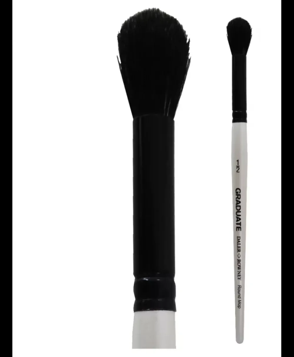 Hot Pincel Cabra Negra Mango Corto Graduate Pinceles Y Brochas