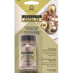 Best Pintura Acrílica Metálica Treasure Gold Rose Gold FolkArt 59ml Pinturas Acrílicas