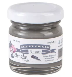 Pintura Scrap Chalk Amelie 23 Acero 30ml Pinturas Chalk Paint|Pinturas Acrílicas