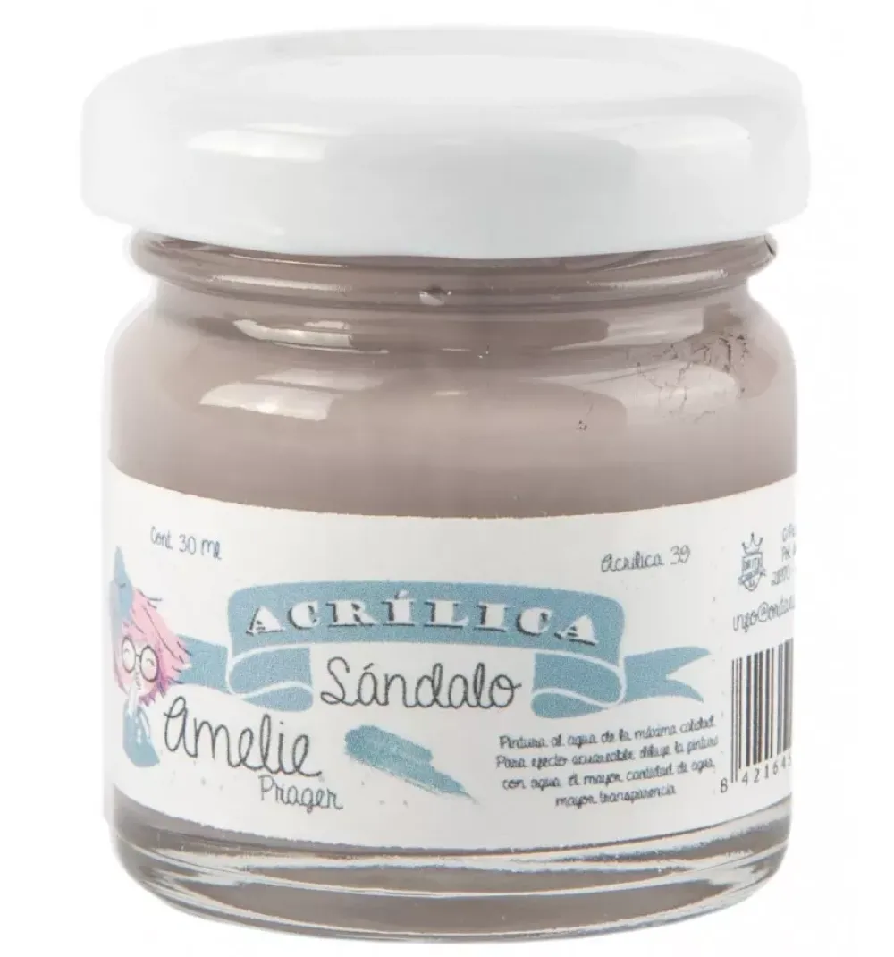Discount Pintura Scrap Chalk Amelie 39 Sándalo 30ml Pinturas Chalk Paint|Pinturas Acrílicas