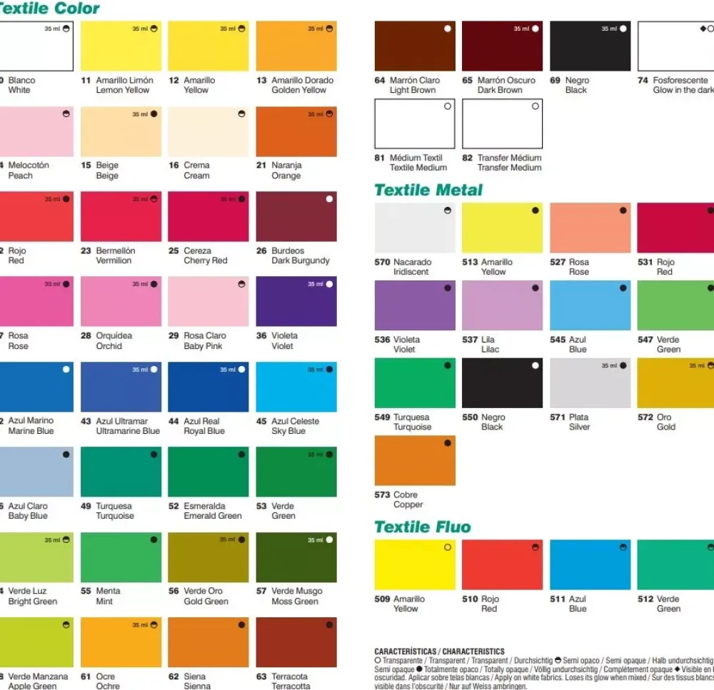 Online Pintura textil Textile Color Textile Color 60ml Pinturas Para Tela Y Seda