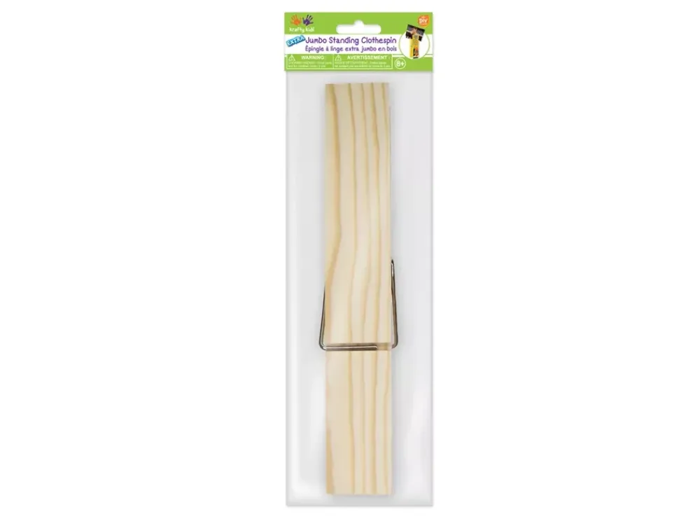 Best Pinza Extra Jumbo Madera Natural 21cm Maderas