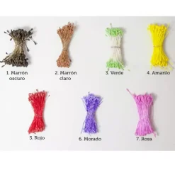 Outlet Pistilos con doble cabeza Pastas Moldeables|Goma Eva Fofuchas