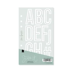 New Plantilla de Costura Alfabeto Lineal Stitch it! Plantillas