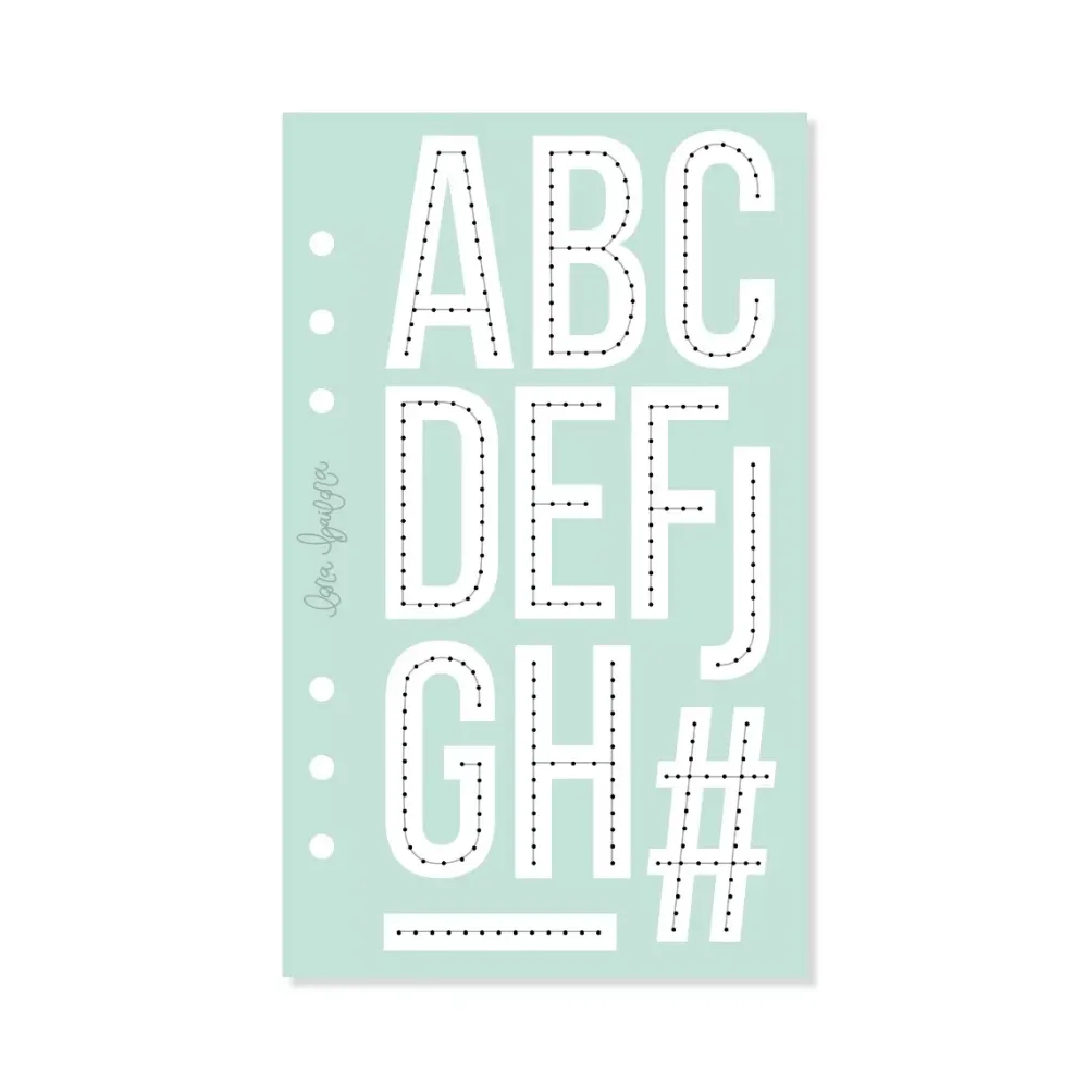 New Plantilla de Costura Alfabeto Lineal Stitch it! Plantillas