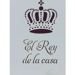 Sale Plantilla de Stencil A6-017 El Rey de la casa 15x10,5cm Dayka Plantillas