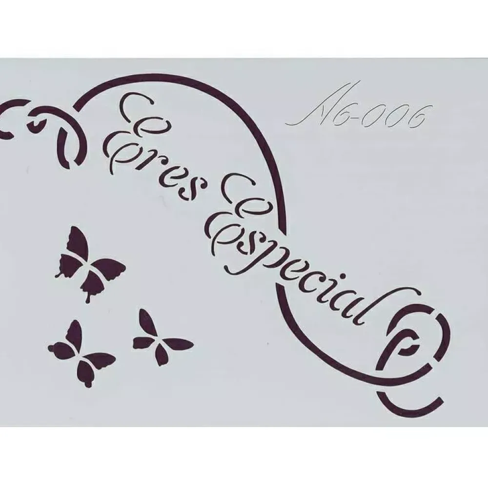 Plantilla de Stencil A6-006 Eres especial 15x10,5cm Dayka Plantillas