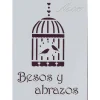 Hot Plantilla de Stencil A6-015 Jaula 15x10,5cm Dayka Plantillas