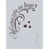 Clearance Plantilla de Stencil A6-005 Mi corazón es tuyo 15x10,5cm Plantillas