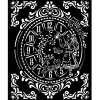 Sale Plantilla de Stencil Alice Clock Alice Through the Looking Glass 20x25cm Plantillas