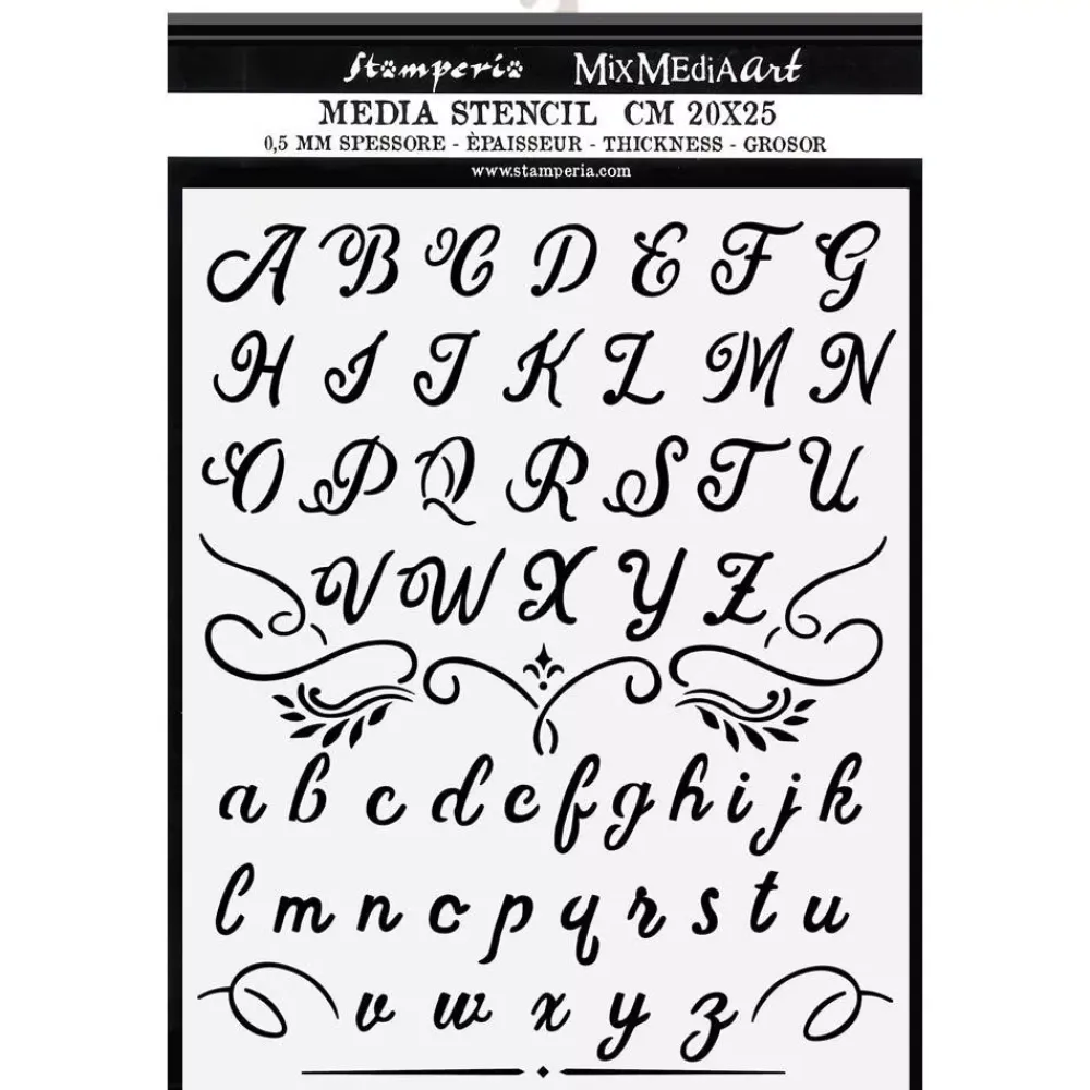 Discount Plantilla de Stencil Alphabet 20x25cm Plantillas