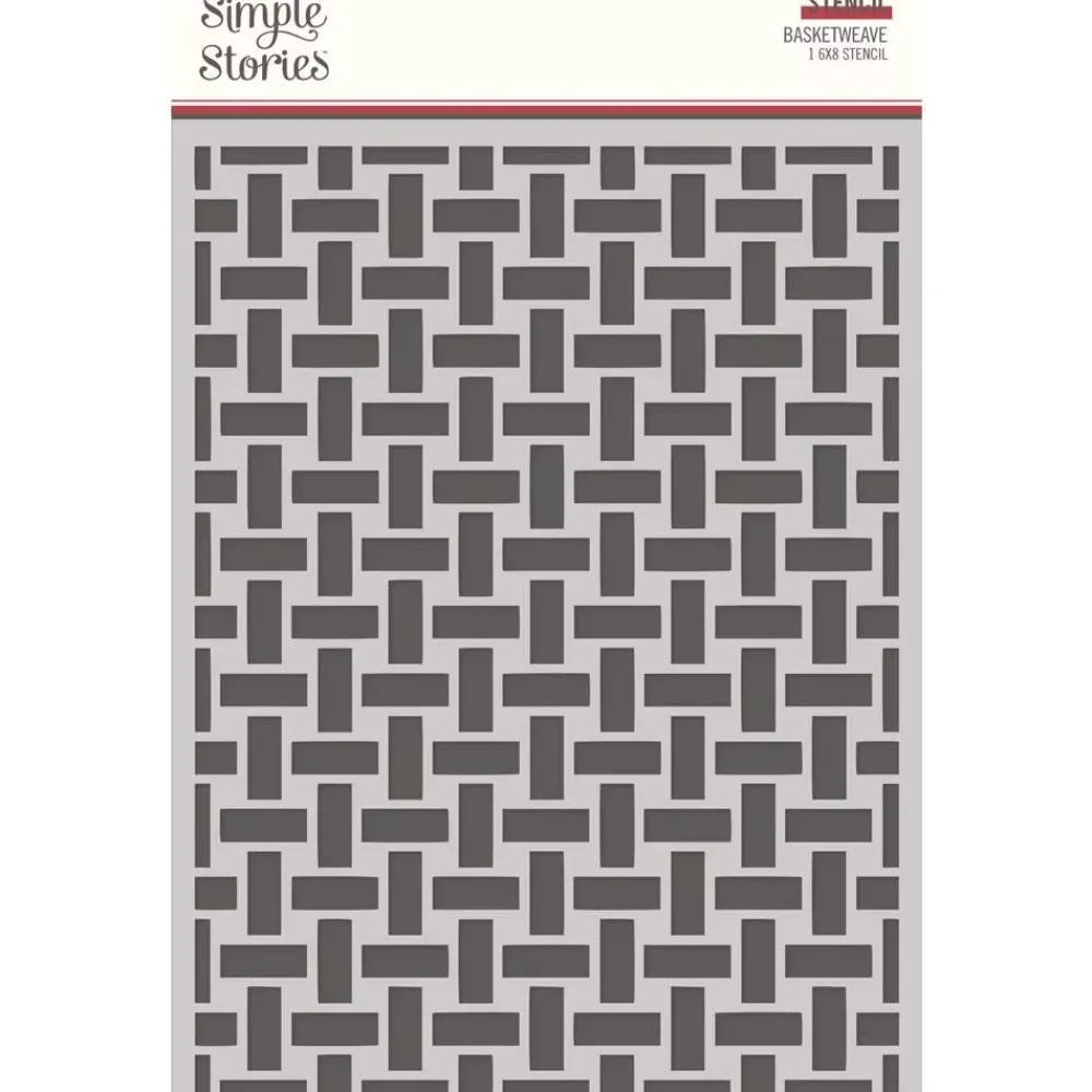Discount Plantilla de stencil Basketweave SV Berry Fields Plantillas