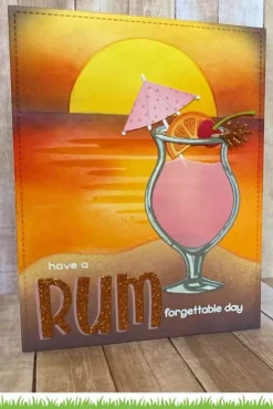 Clearance Plantilla de Stencil Beach sunset Plantillas