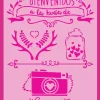 Online Plantilla de stencil Bienvenidos a la boda 20x30cm Plantillas