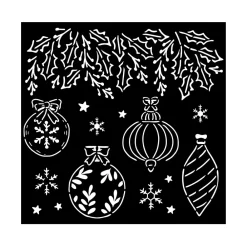 Outlet Plantilla de stencil Bolas de Navidad The Nutcracker 18x18cm Plantillas