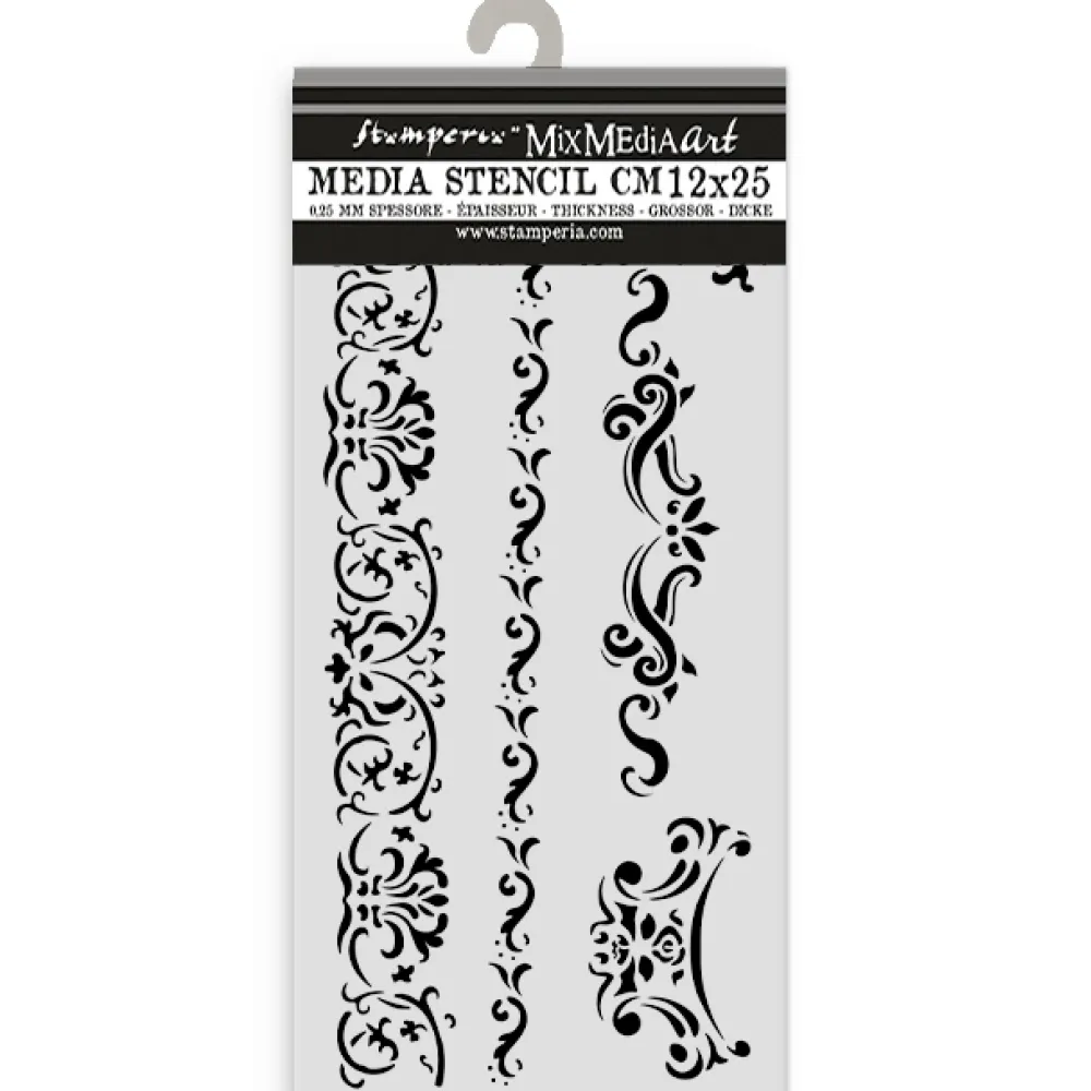 Clearance Plantilla de stencil Bordes Venice City Of Art 12x25cm Plantillas