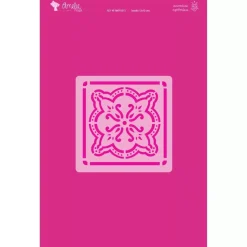 Outlet Plantilla de stencil Brocado 13x13cm Plantillas