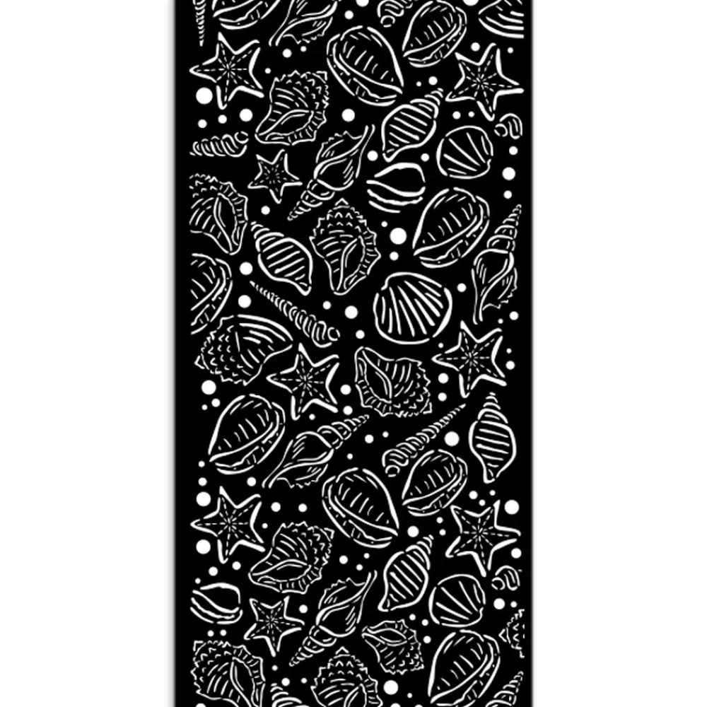 Hot Plantilla de stencil Caracolas Sea Land 12x25cm Plantillas