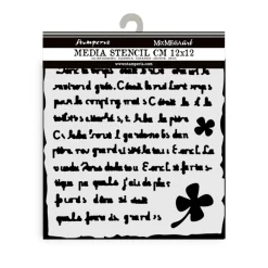 Sale Plantilla de stencil Carta Art of Travelling 12x12cm Plantillas