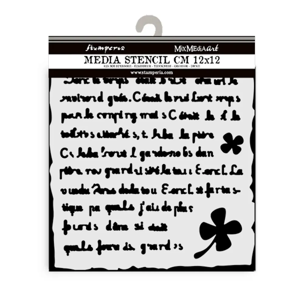 Sale Plantilla de stencil Carta Art of Travelling 12x12cm Plantillas