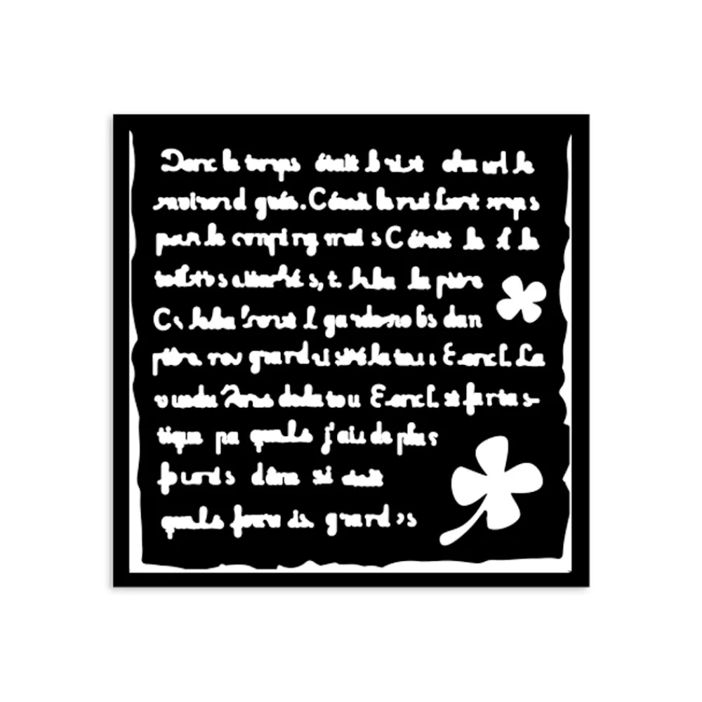 Sale Plantilla de stencil Carta Art of Travelling 12x12cm Plantillas