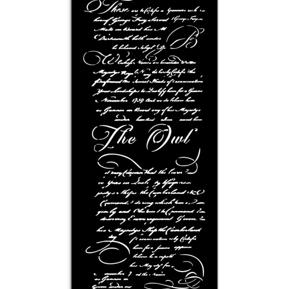 Sale Plantilla de stencil Carta The Owl's House 12x25cm Plantillas