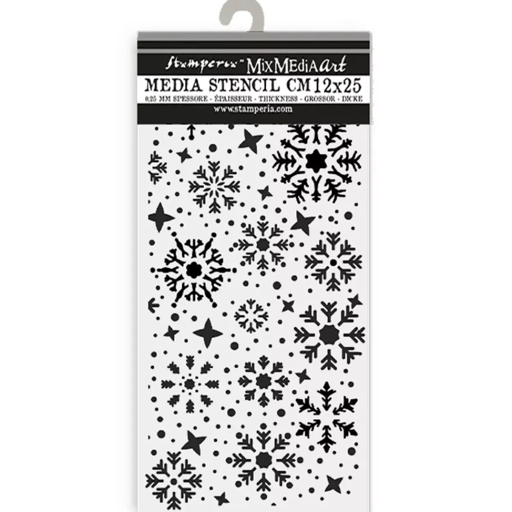 New Plantilla de stencil Copos de nieve Romantic Gear Up For Christmas Plantillas