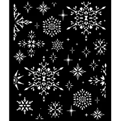 Discount Plantilla de stencil Copos de nieve The Owl's House 20x25cm Plantillas