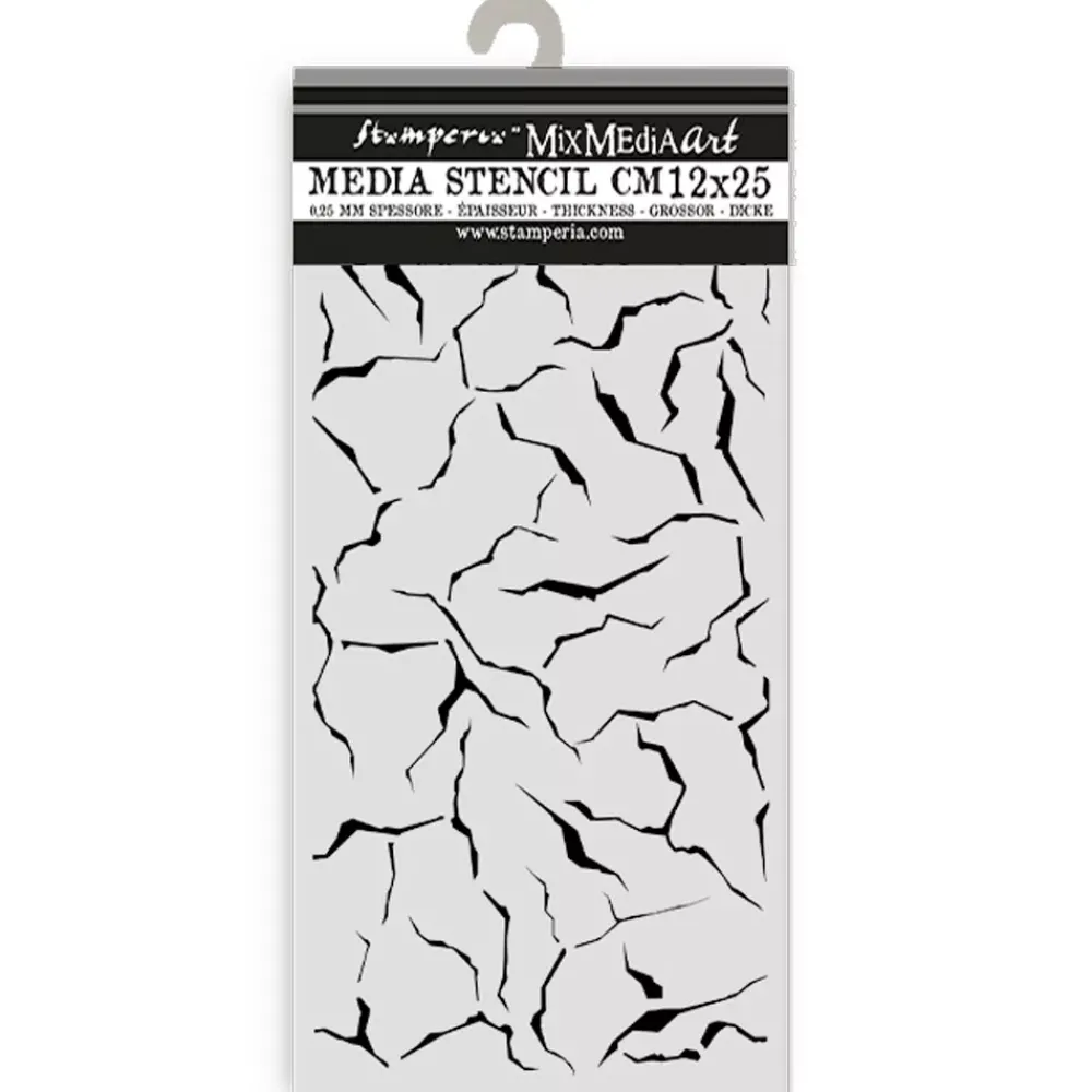 Online Plantilla de stencil Crackle Romantic Golden Harmony 15x25cm Plantillas