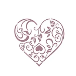 Sale Plantilla de Stencil D-102 Corazón 15x21cm Dayka Plantillas
