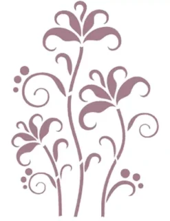 Outlet Plantilla de Stencil D-123 Floral15x21cm Dayka Plantillas