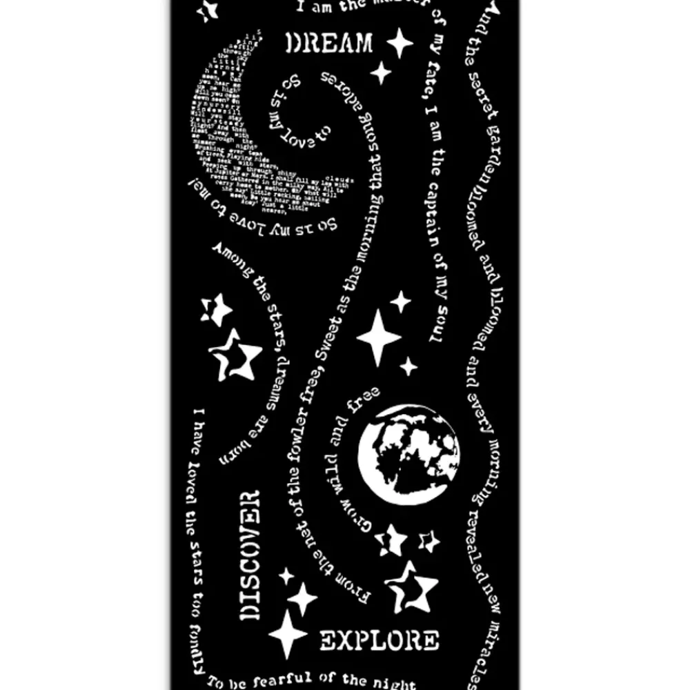 Best Plantilla de stencil Dream Secret Diary 12x25cm Plantillas