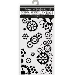 Online Plantilla de stencil Engranajes Romantic Gear Up For Christmas Plantillas