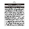 Plantilla de stencil Escrito Masquerade 12x12cm Plantillas