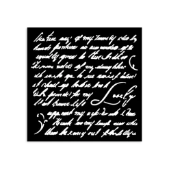 Plantilla de stencil Escrito Masquerade 12x12cm Plantillas