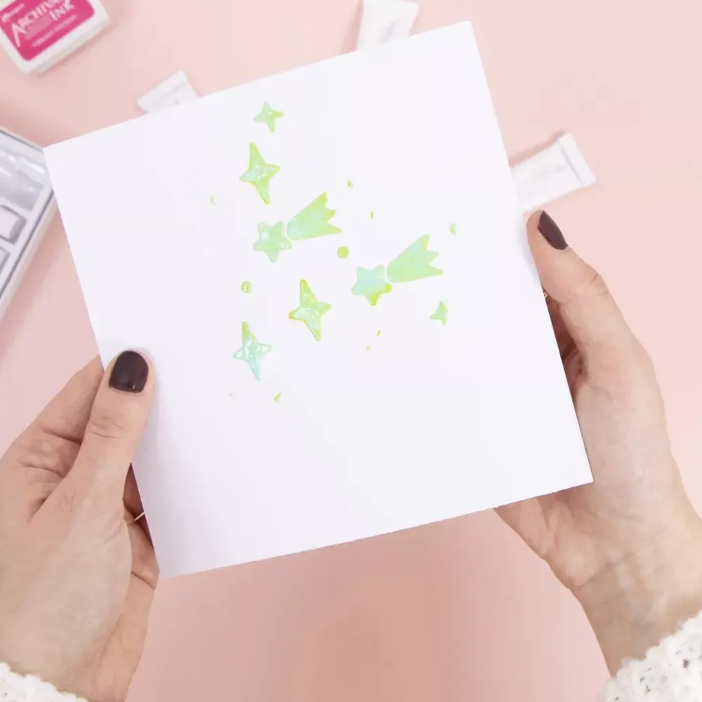Discount Plantilla de Stencil Estrellas All You Need is Christmas 15x15cm Plantillas