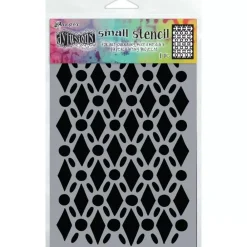 New Plantilla de Stencil Fancy Floor Dylusions 12x20cm Plantillas