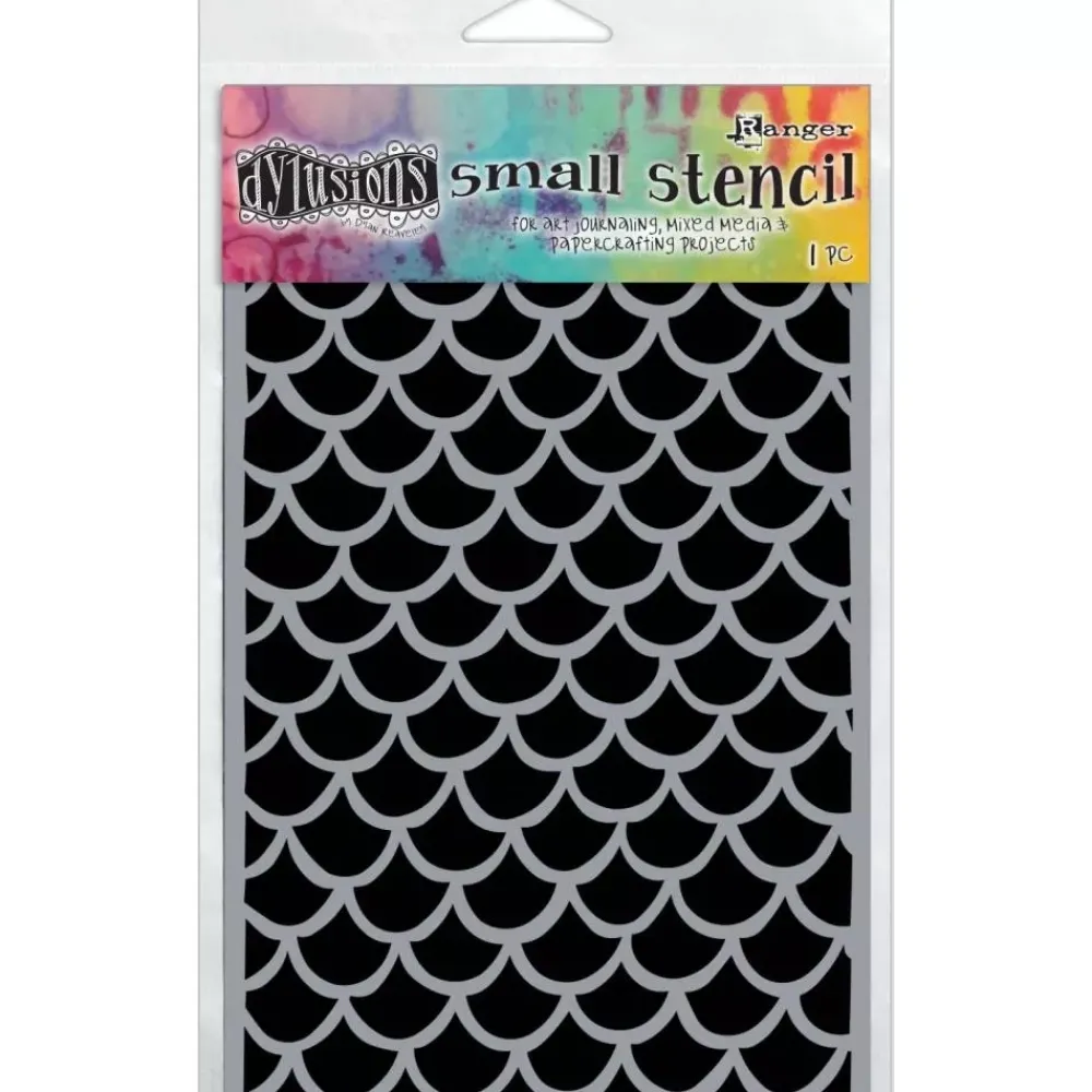 Online Plantilla de Stencil Fishtails Dylusions 12x20cm Plantillas