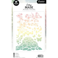 Discount Plantilla de Stencil Fluttering Flowers Essentials Collection Plantillas