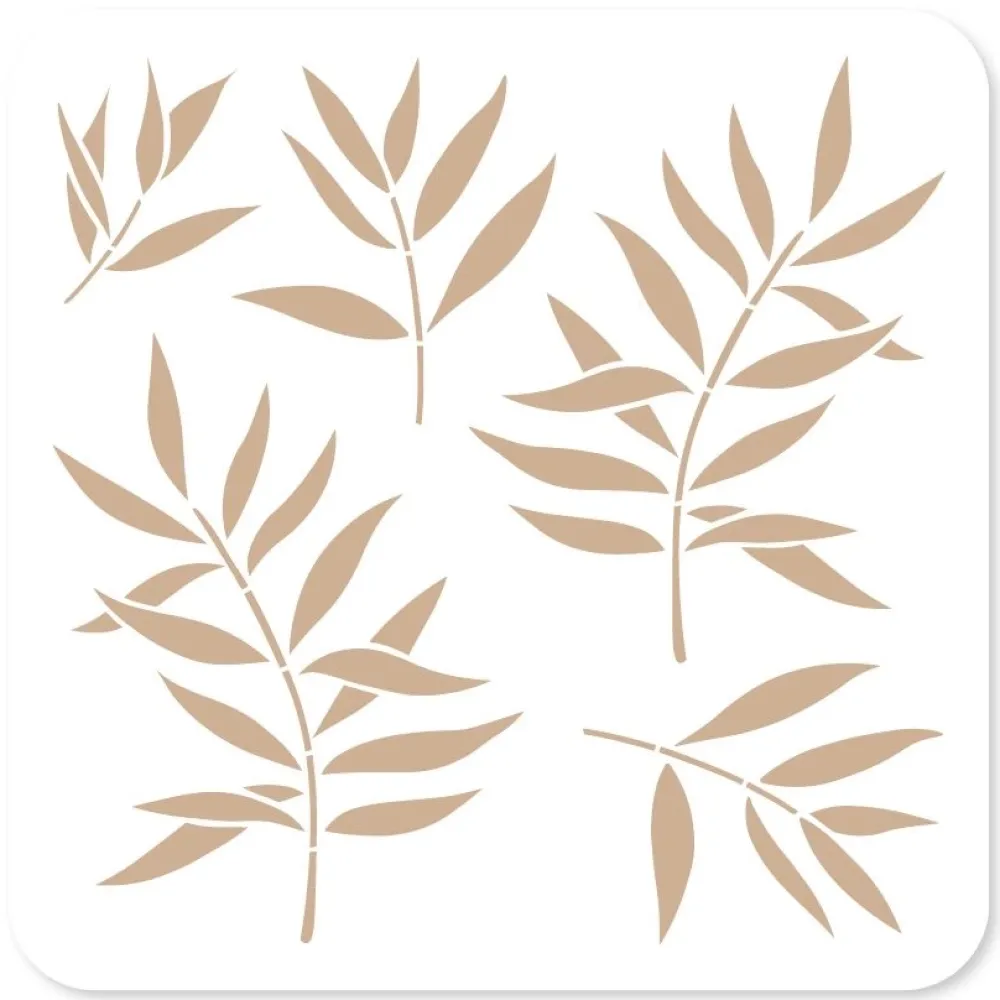 Discount Plantilla de stencil Follajes Suaves Harmonie Plantillas