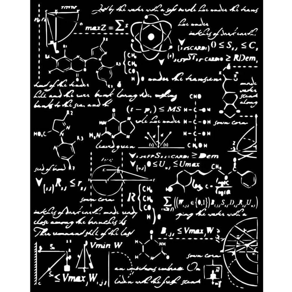 Sale Plantilla de Stencil Formulas Alchemy 20x25cm Plantillas|Herramientas Para Modelado