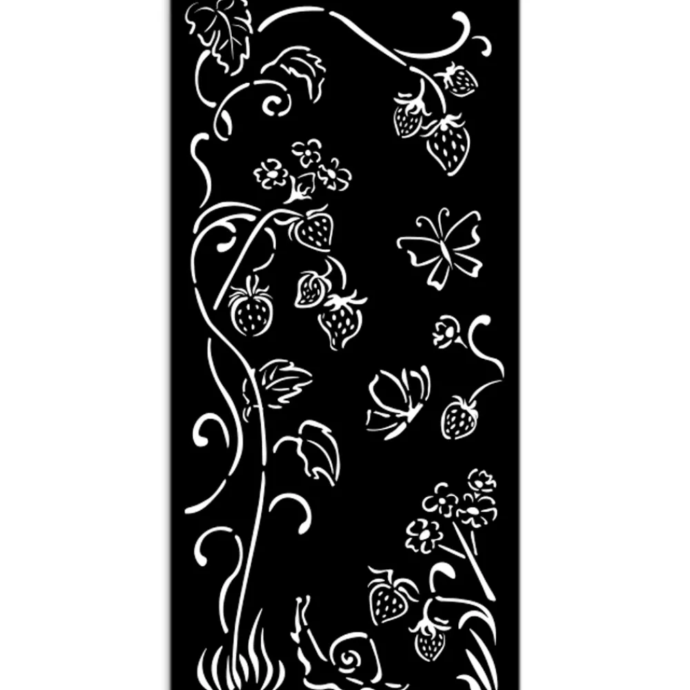 Plantilla de stencil Fresas Romantic Hidden Grove 12x25cm Plantillas