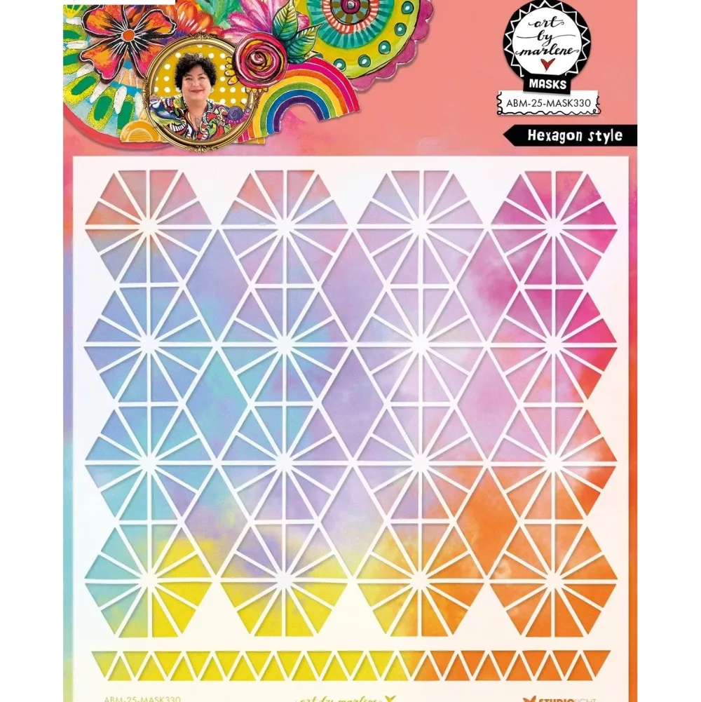 New Plantilla de stencil Hexagon Style Art by Marlene Plantillas