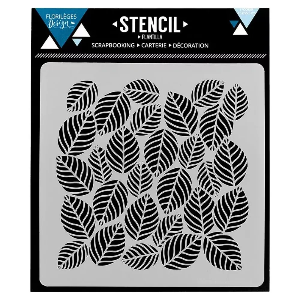 Online Plantilla de stencil Hojas Florileges Design Plantillas