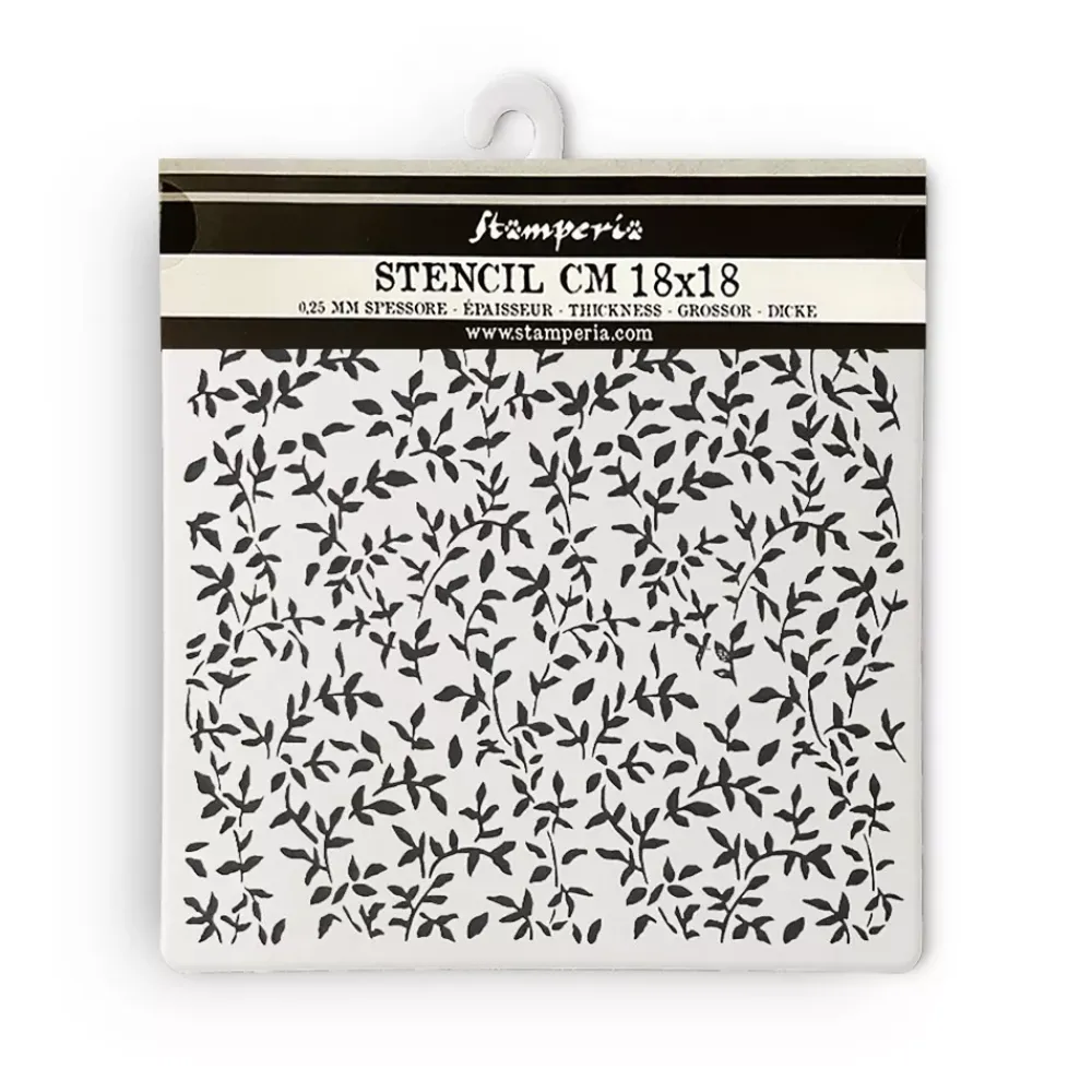 Clearance Plantilla de stencil Hojas Garden 18x18cm Plantillas