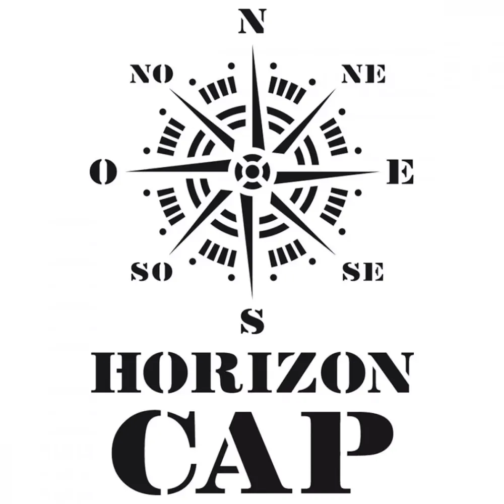 Online Plantilla de stencil Horizon cap 10x15cm Plantillas