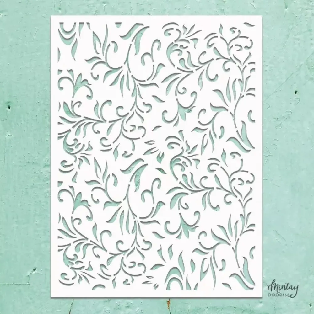 Outlet Plantilla de stencil Kreativa Floral 15x20cm Plantillas