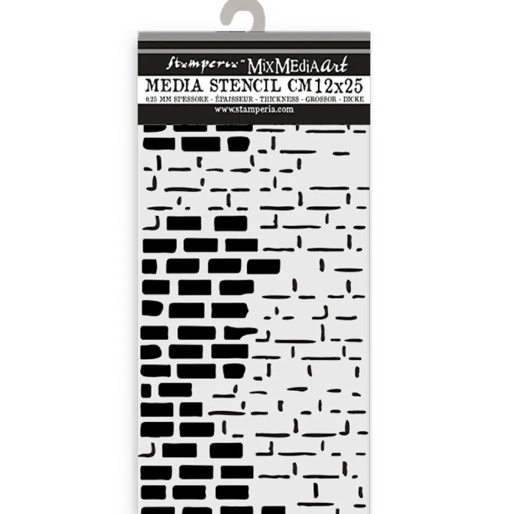 New Plantilla de stencil Ladrillos Art of Travelling 12x25cm Plantillas